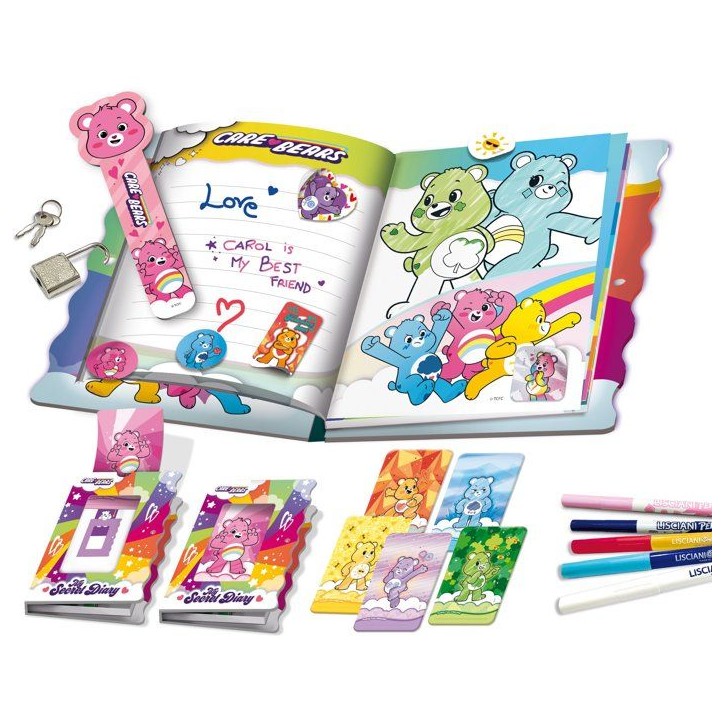 Création journal secret - Les Bisounours - LISCIANIGIOCHI - Journal Intime - Cadenas - Feutres magiques - Des 5 ans Création journal secret - Les Bisounours - LISCIANIGIOCHI - Journal Intime - Cadenas - Feutres magiques - Des 5 ans