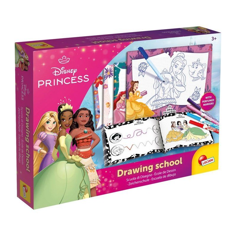 École de dessins + Feutres parfumés - Princesses - LISCIANIGIOCHI -