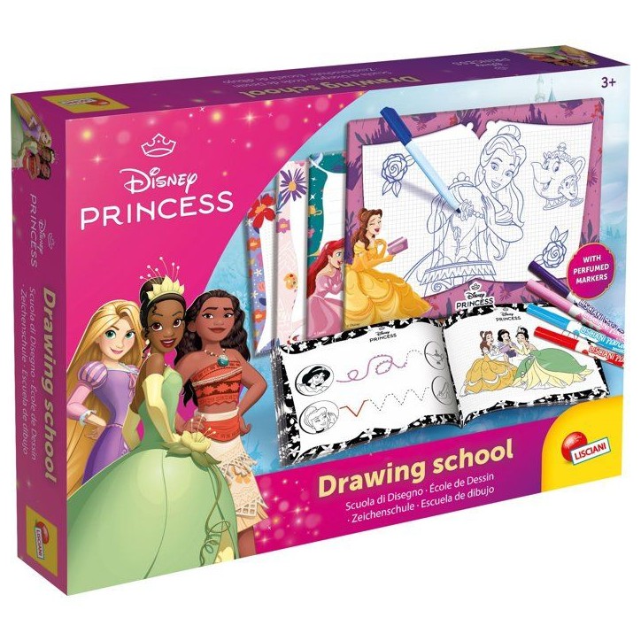 École de dessins + Feutres parfumés - Princesses - LISCIANIGIOCHI - Kit Dessin - Ardoises effaçables - Des 4 ans École de dessins + Feutres parfumés - Princesses - LISCIANIGIOCHI - Kit Dessin - Ardoises effaçables - Des 4 ans