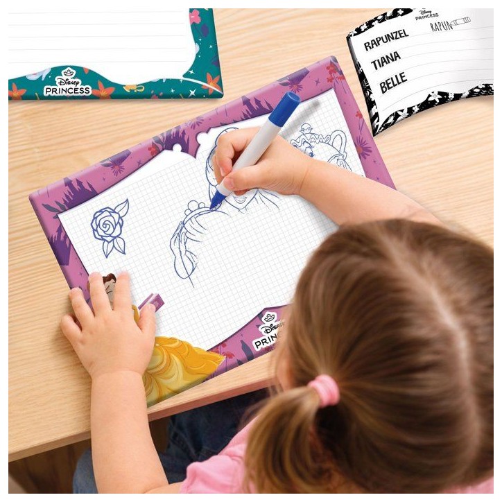 École de dessins + Feutres parfumés - Princesses - LISCIANIGIOCHI - Kit Dessin - Ardoises effaçables - Des 4 ans École de dessins + Feutres parfumés - Princesses - LISCIANIGIOCHI - Kit Dessin - Ardoises effaçables - Des 4 ans