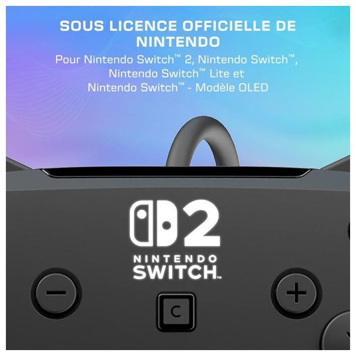 Manette Gaming filaire RGB - TURTLE BEACH - Afterglow Wave pour Nintendo Switch 2 - Noir Manette Gaming filaire RGB - TURTLE BEACH - Afterglow Wave pour Nintendo Switch 2 - Noir