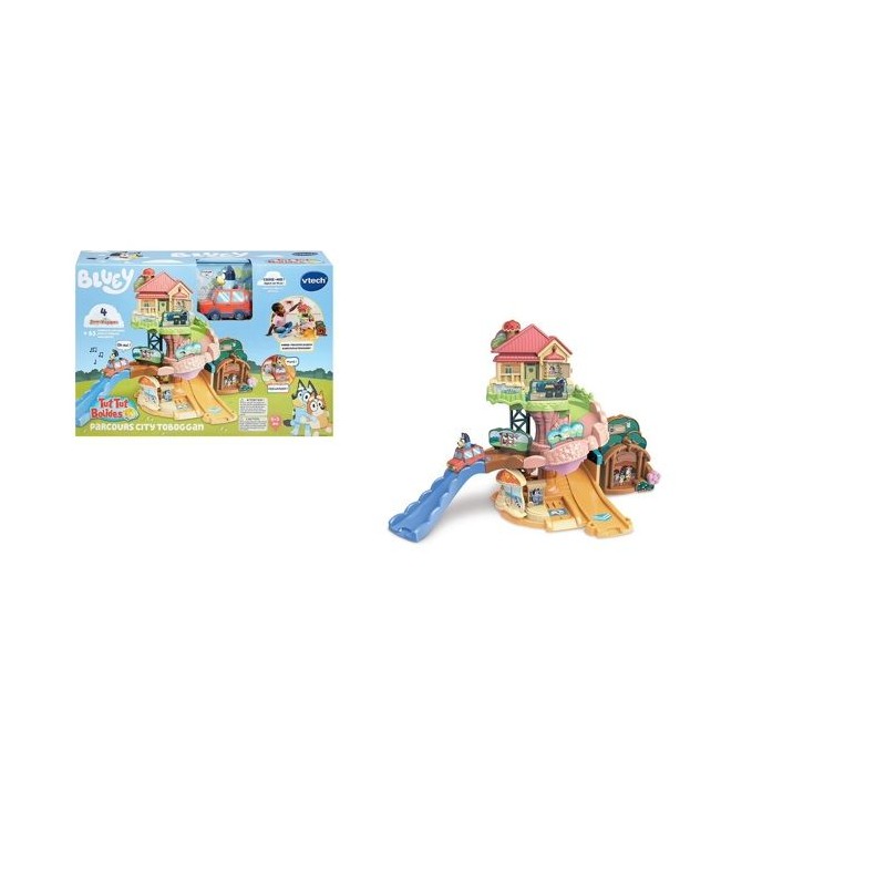 VTECH - TUT TUT BOLIDES BLUEY - PARCOURS CITY TOBOGGAN (+ LA VOITURE F