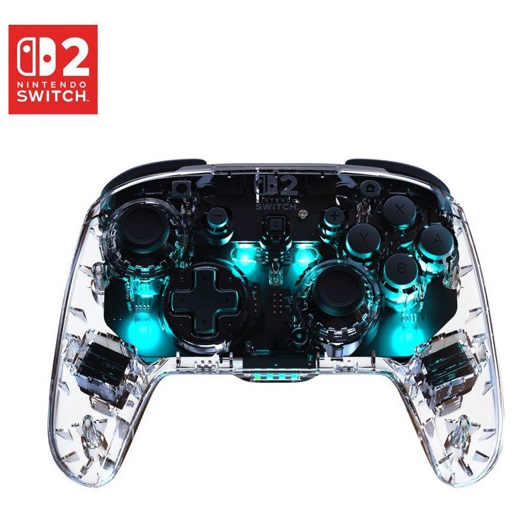 Manette gaming - TURTLE BEACH - Nintendo Switch 2 - Afterglow - Sans fil - Transparente avec éclairage RGB Manette gaming - TURTLE BEACH - Nintendo Switch 2 - Afterglow - Sans fil - Transparente avec éclairage RGB