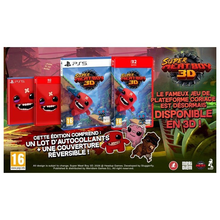 Super Meat Boy 3D • Jeu Nintendo Switch 2