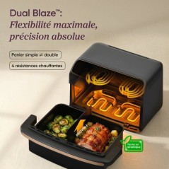 Friteuse sans huile COSORI - Air Fryer Dual Blaze Twinfry Compact - Ca