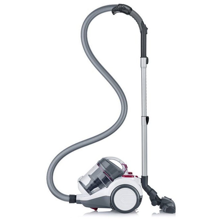 Aspirateur traineau sans sac cyclonique - SEVERIN CY7088 - 750 W - 79 dB - 2 L - Blanc / Rouge Aspirateur traineau sans sac cyclonique - SEVERIN CY7088 - 750 W - 79 dB - 2 L - Blanc / Rouge