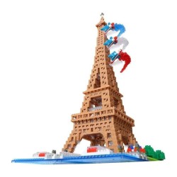 Mini-figurine en briques - BANDAI - NANOBLOCK - Tour Eiffel Deluxe - 2