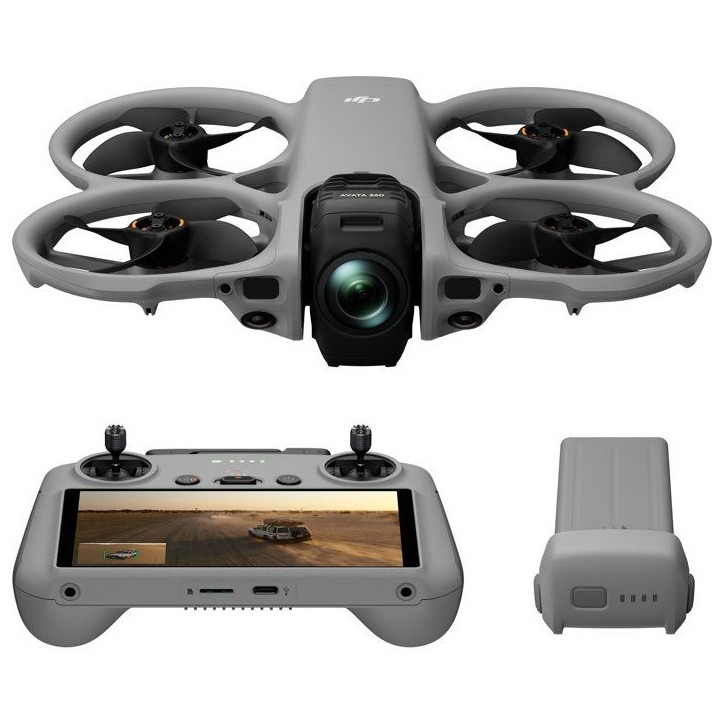 Drone - DJI - Avata 360 (DJI RC 2) - Vidéo 8K capteur 1'' - Transmission O4+ - 360° - Détection d'obstacles Drone - DJI - Avata 360 (DJI RC 2) - Vidéo 8K capteur 1'' - Transmission O4+ - 360° - Détection d'obstacles