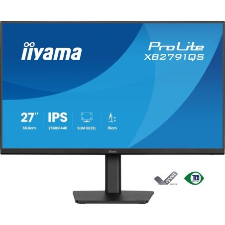 Ecran PC - IIYAMA - 27 - QHD - 75Hz - IPS - 1ms - Ajustable en hauteur