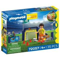 PLAYMOBIL 72057 Entraînement cage de football, My Life Sport & Action