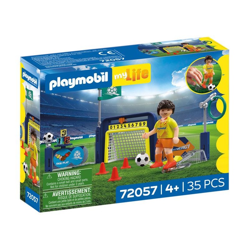 PLAYMOBIL 72057 Entraînement cage de football, My Life Sport & Action