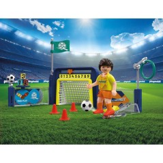 PLAYMOBIL 72057 Entraînement cage de football, My Life Sport & Action, 35 pieces, Des 4 ans