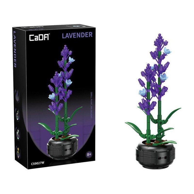CADA Artiste - Jeu de construction - Plante Lavande - 205 pieces - Des