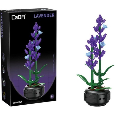 CADA Artiste - Jeu de construction - Plante Lavande - 205 pieces - Des