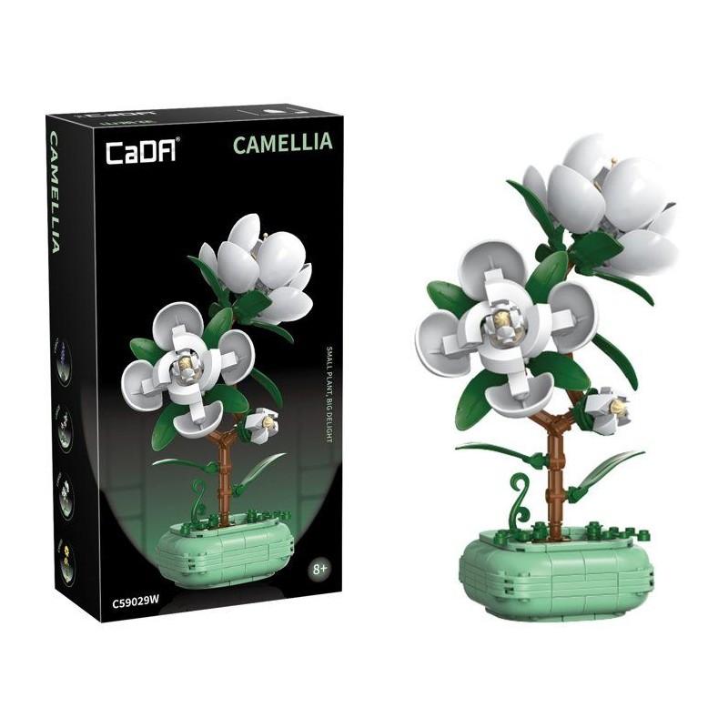 CADA Artiste - Jeu de construction - Plante Camélia - 301 pieces - De