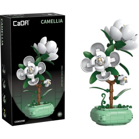 CADA Artiste - Jeu de construction - Plante Camélia - 301 pieces - De