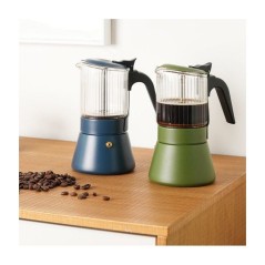 Cafetiere Italienne Inoxibar Clair Vert 6 Tasses