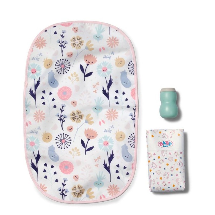 Sac a langer - BABY BORN - Baby Born - Imprimé fleuri - Inclus accessoires de soin - Rose Sac a langer - BABY BORN - Baby Born - Imprimé fleuri - Inclus accessoires de soin - Rose