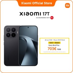 [Officiel] Xiaomi 17T, Smartphone 12+256GO, Noir, Écran de 6,59 pouce