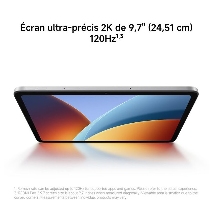 XIAOMI - Redmi Pad 2 - 9,7 - 4 / 64 Go - Wi-Fi - Argent XIAOMI - Redmi Pad 2 - 9,7 - 4 / 64 Go - Wi-Fi - Argent