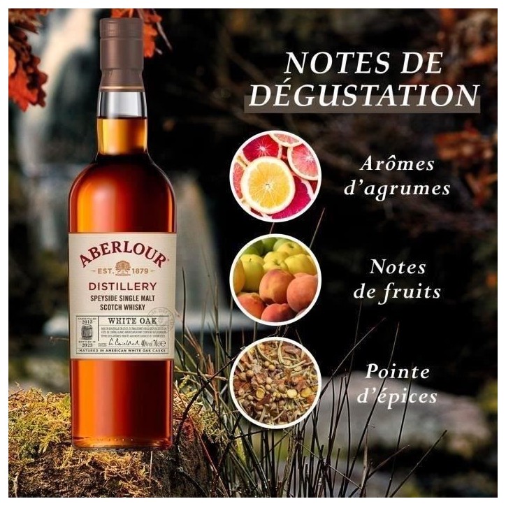 Aberlour - White Oak - Whisky Ecossais Single Malt - 40,0% Vol. - 70cl