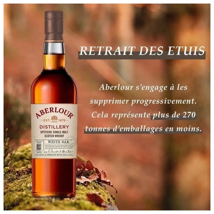 Aberlour - White Oak - Whisky Ecossais Single Malt - 40,0% Vol. - 70cl