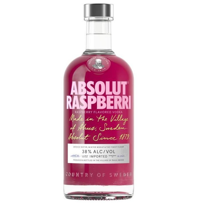 Absolut - Raspberri - Vodka aromatisée - 38,0% Vol. - 70cl