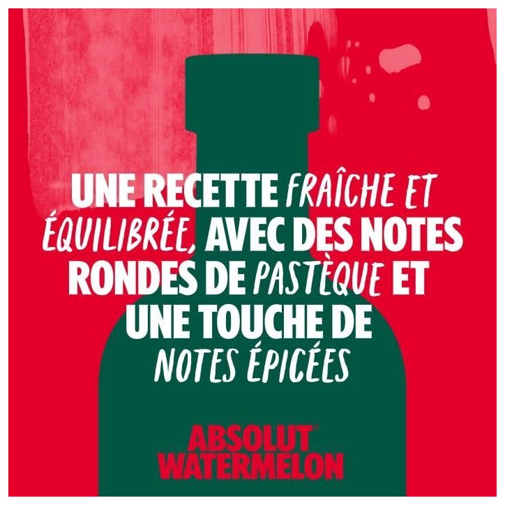 Absolut - Watermelon - Vodka aromatisée - 38,0% Vol. - 70cl