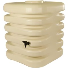 Récupérateur d'eau - BELLI - Cubique - 1000 L - Beige