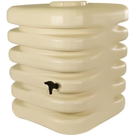 Récupérateur d'eau - BELLI - Cubique - 1000 L - Beige