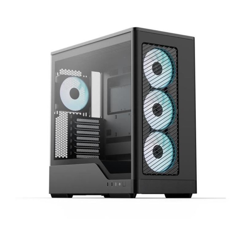 Boîtier PC sans alimentation - AEROCOOL - D520A-BK V1 - Moyen tour -