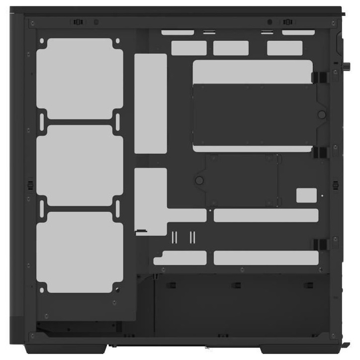 Boîtier PC sans alimentation - AEROCOOL - D520A-BK V1 - Moyen tour - Format ATX - 4x120mm A-RGB - Noir Boîtier PC sans alimentation - AEROCOOL - D520A-BK V1 - Moyen tour - Format ATX - 4x120mm A-RGB - Noir