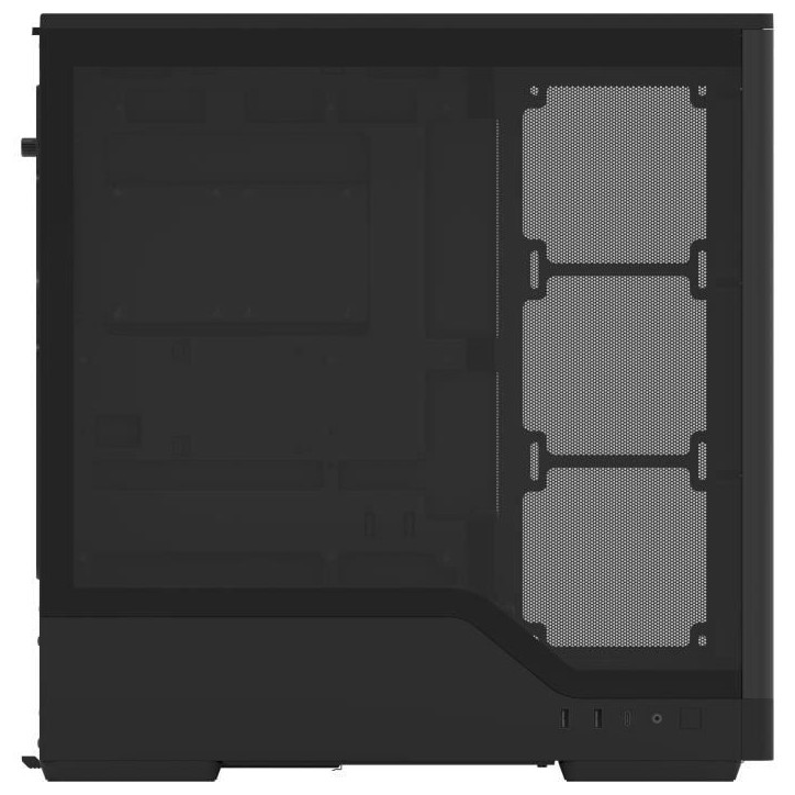 Boîtier PC sans alimentation - AEROCOOL - D520A-BK V1 - Moyen tour - Format ATX - 4x120mm A-RGB - Noir Boîtier PC sans alimentation - AEROCOOL - D520A-BK V1 - Moyen tour - Format ATX - 4x120mm A-RGB - Noir