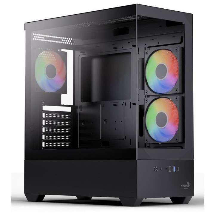 Boitier PC sans alimentation - AEROCOOL P500D - ACCM-PN06033.11 - Moyen tour - Format ATX - Noir Boitier PC sans alimentation - AEROCOOL P500D - ACCM-PN06033.11 - Moyen tour - Format ATX - Noir