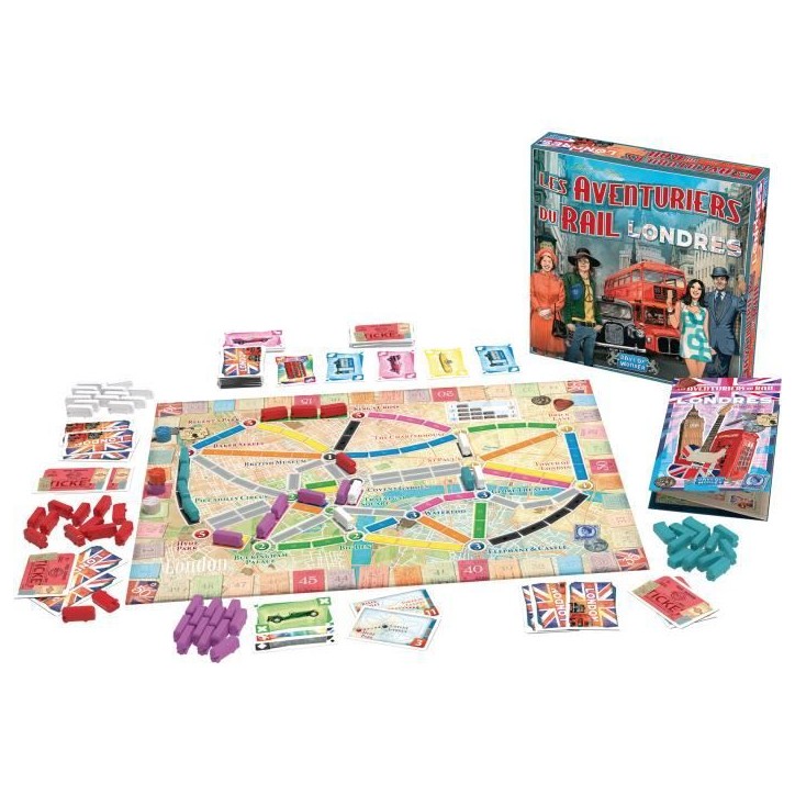 Days of Wonder | Les Aventuriers du Rail : Londres | Jeu de société | a partir de 8 ans | 2 a 4 joueurs | 10 a 15 minutes Days of Wonder | Les Aventuriers du Rail : Londres | Jeu de société | a partir de 8 ans | 2 a 4 joueurs | 10 a 15 minutes