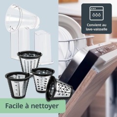 Râpe électrique - ADE - KITCHEN GADGETS - 4 types de Râpes - Acier