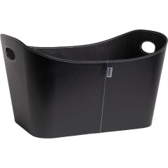 Panier a bûches - ADURO - 55 x 45 x 30 cm - Imitation cuir - Equipé