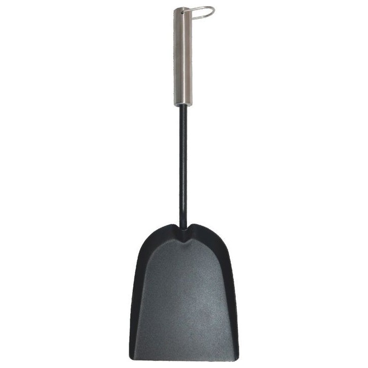 Pelle a cendres - ADURO - Nettoyage du poele a bois - Poignée en acier inoxydable - Laqué noir Pelle a cendres - ADURO - Nettoyage du poele a bois - Poignée en acier inoxydable - Laqué noir