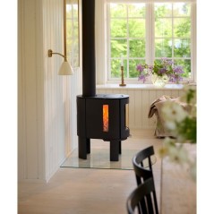 Poele a bois - ADURO - Aduro 23 - 9 Kw - Vitre frontale incurvée et v