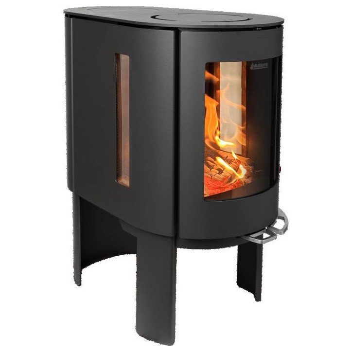 Poele a bois - ADURO - Aduro 23 - 9 Kw - Vitre frontale incurvée et vitres latérales - Option de cuisson - Régule de l'arriv Poele a bois - ADURO - Aduro 23 - 9 Kw - Vitre frontale incurvée et vitres latérales - Option de cuisson - Régule de l'arriv