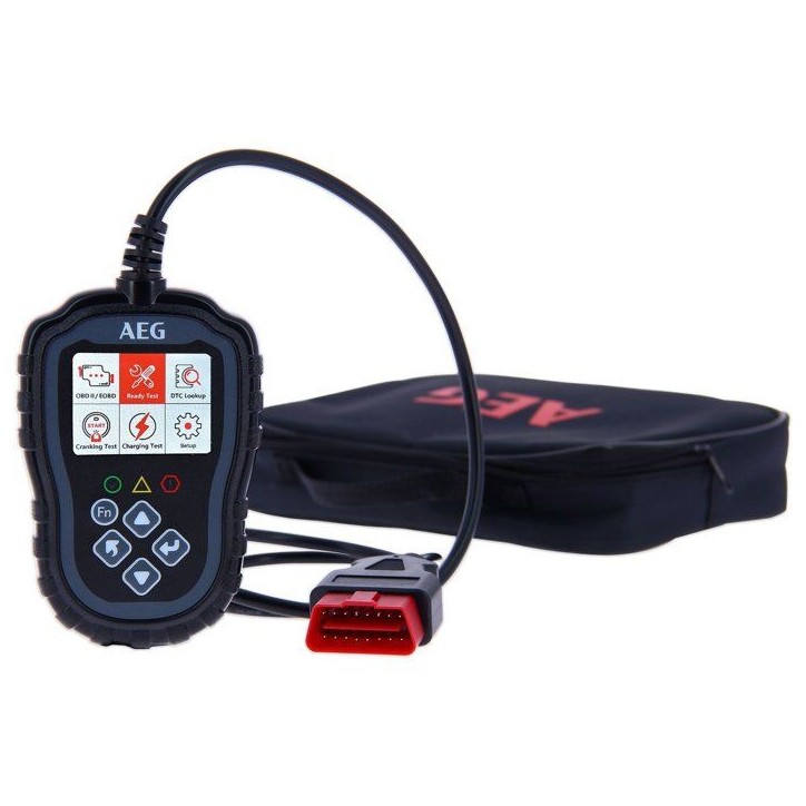 Outil de diagnostic - AEG - OBD2 Evol 2 - Test démarrage - État circuit de charge - Lecture codes défauts Outil de diagnostic - AEG - OBD2 Evol 2 - Test démarrage - État circuit de charge - Lecture codes défauts