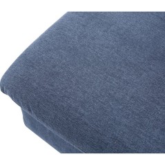 Canapé convertible - 3 places - AGATHE - Tissu Bleu Chambray - 180 x
