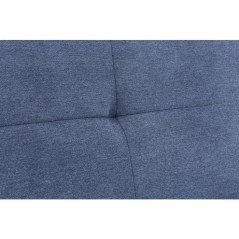 Canapé convertible - 3 places - AGATHE - Tissu Bleu Chambray - 180 x