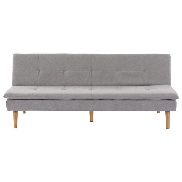 Canapé convertible - 3 places - AGATHE - Tissu Gris Greige - 180 x 74 x 72 cm