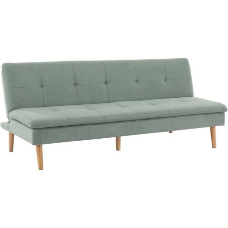 Canapé convertible - 3 places - AGATHE - Tissu Vert feutré - 180 x 7
