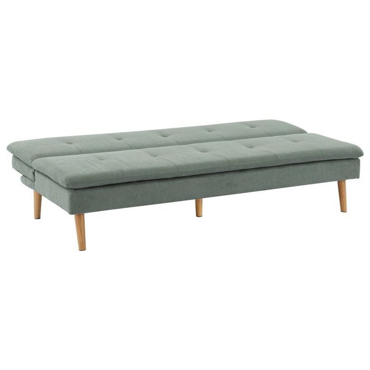 Canapé convertible - 3 places - AGATHE - Tissu Vert feutré - 180 x 74 x 72 cm Canapé convertible - 3 places - AGATHE - Tissu Vert feutré - 180 x 74 x 72 cm