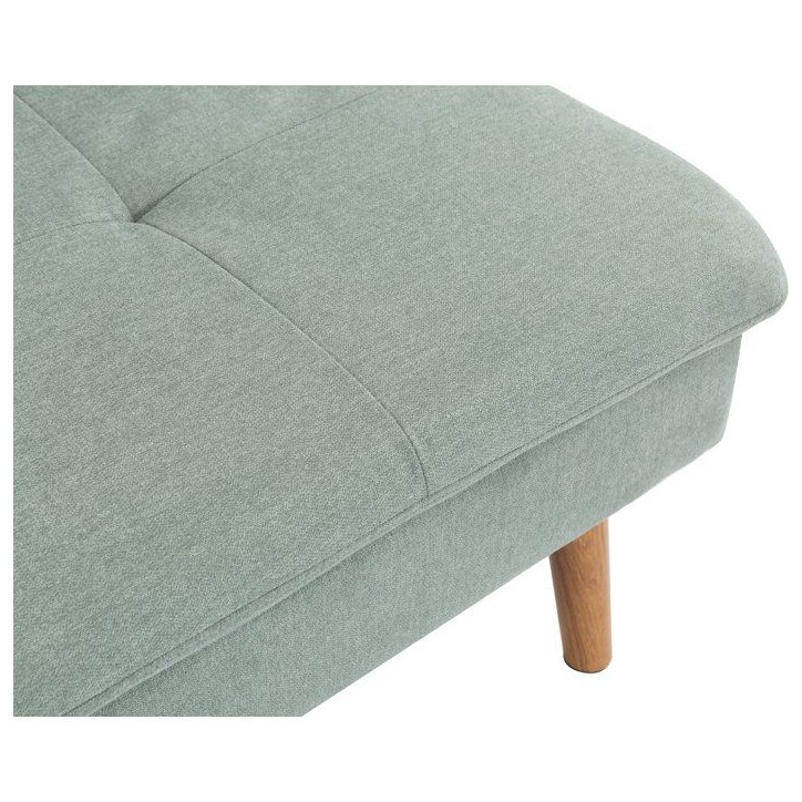 Canapé convertible - 3 places - AGATHE - Tissu Vert feutré - 180 x 74 x 72 cm Canapé convertible - 3 places - AGATHE - Tissu Vert feutré - 180 x 74 x 72 cm