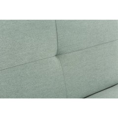 Canapé convertible - 3 places - AGATHE - Tissu Vert feutré - 180 x 7