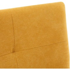 Canapé convertible - 3 places - AGATHE - Tissu Moutarde - 180 x 74 x
