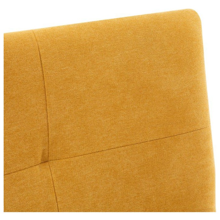Canapé convertible - 3 places - AGATHE - Tissu Moutarde - 180 x 74 x 72 cm Canapé convertible - 3 places - AGATHE - Tissu Moutarde - 180 x 74 x 72 cm